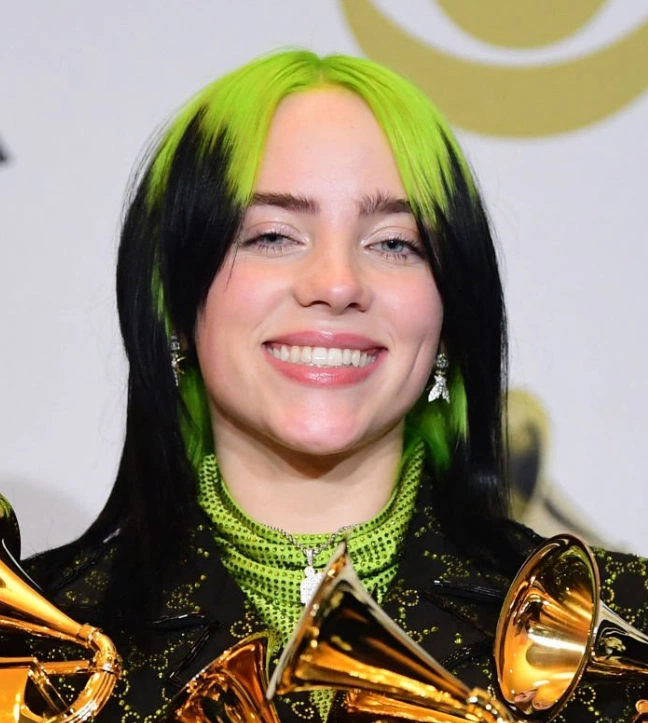 Billie Eilish after dental work